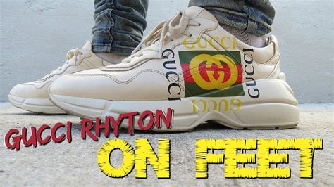 gucci rhyton on feet|GUCCI RHYTON SNEAKERS ON FEET & IN DEPTH REVIEW.